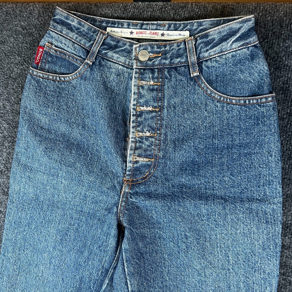 BONGO High Rise Women's Jeans - Classic Blue Denim